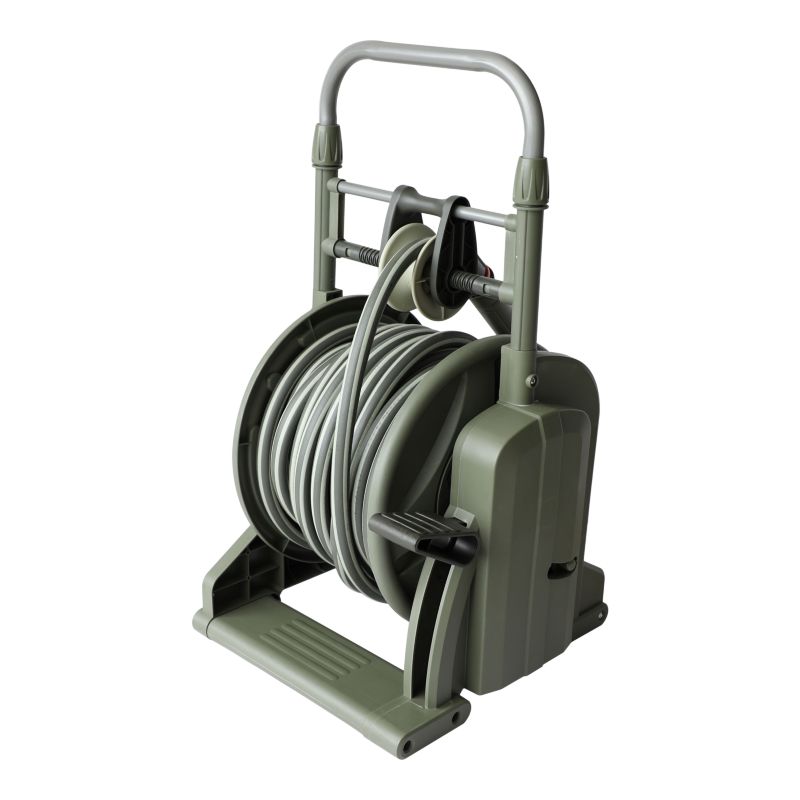 Verve slangeholder med 25 m 1/2" slange og fodpedal