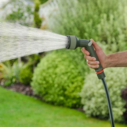 Verve slangeholder med 25 m 1/2" slange og fodpedal