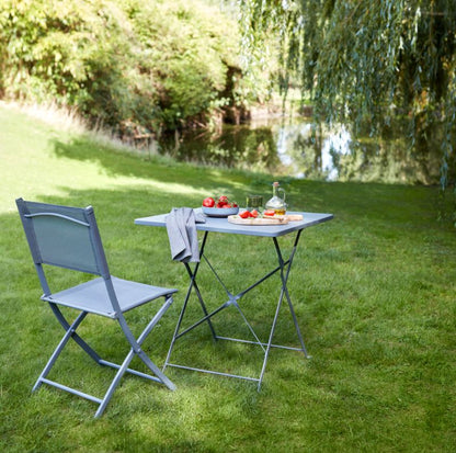 GoodHome Saba bord 70 x 70 x 70 cm i antracit