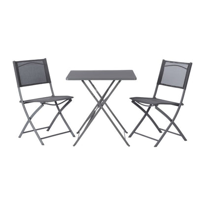 GoodHome Saba bord 70 x 70 x 70 cm i antracit