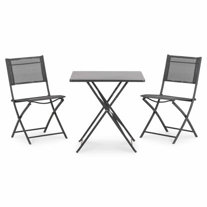 GoodHome Saba bord 70 x 70 x 70 cm i antracit