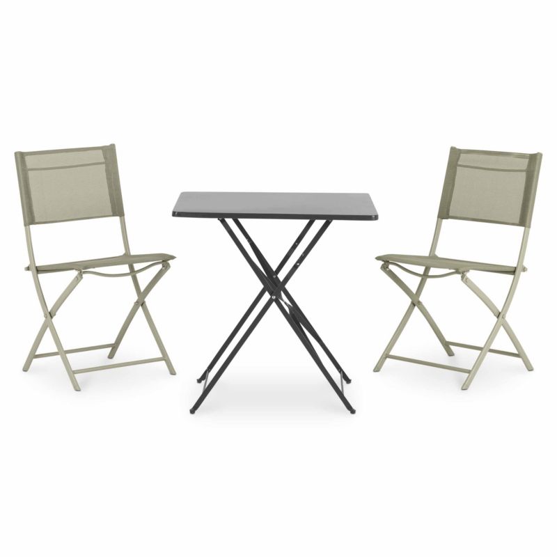 GoodHome Saba bord 70 x 70 x 70 cm i antracit