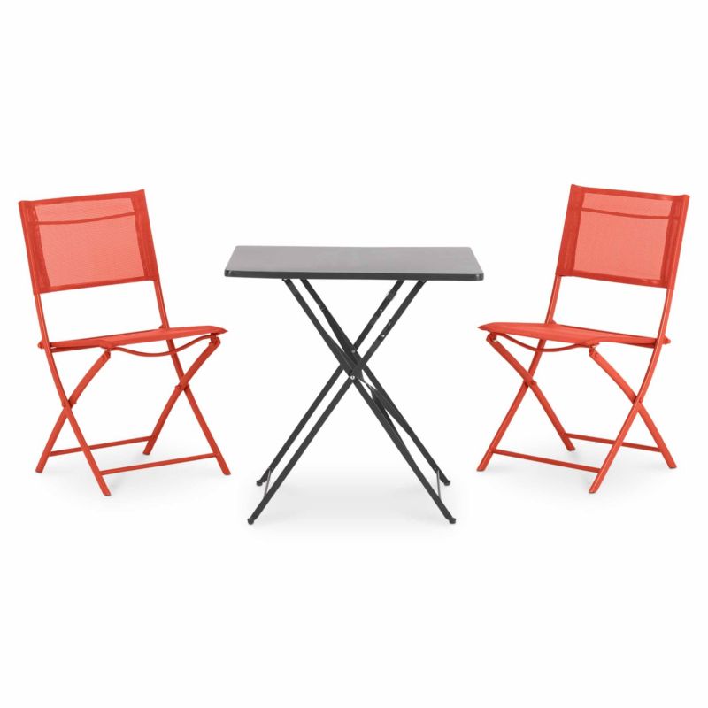 GoodHome Saba bord 70 x 70 x 70 cm i antracit