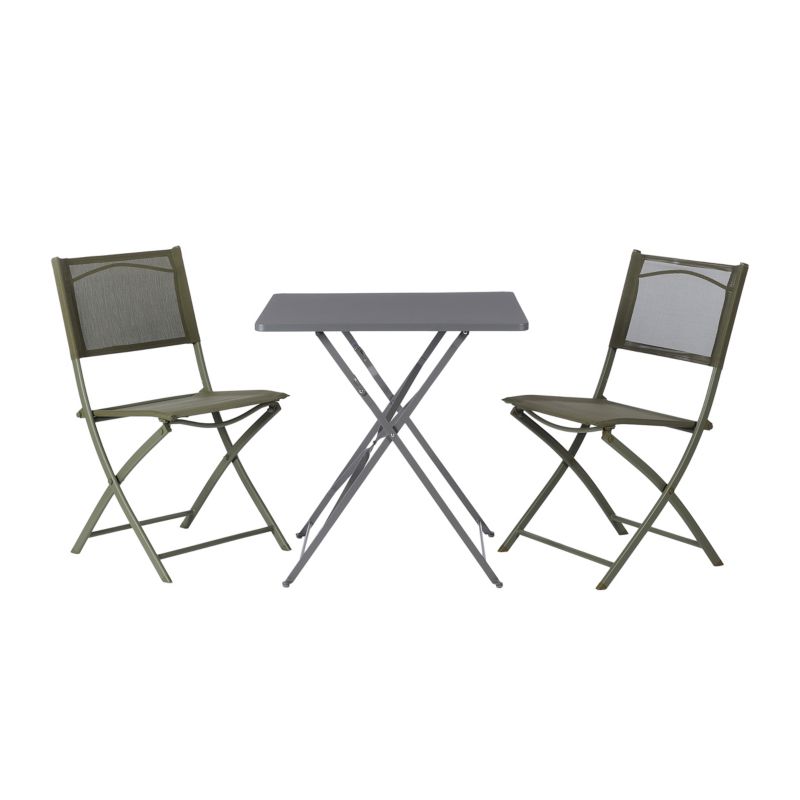 GoodHome Saba bord 70 x 70 x 70 cm i antracit