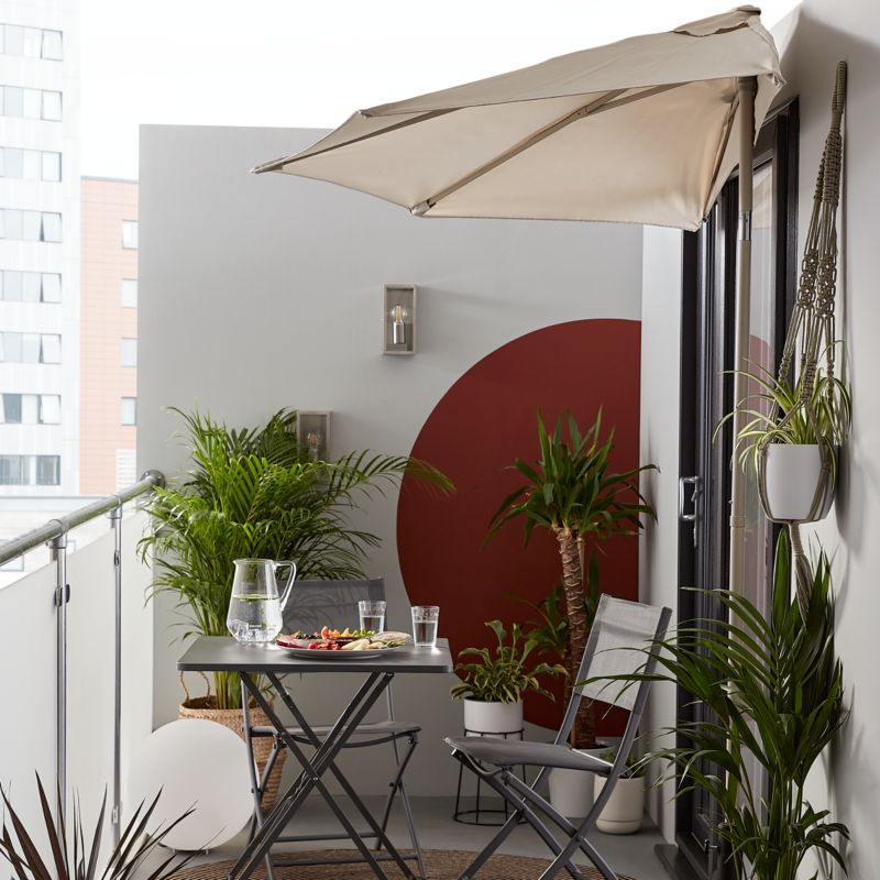 GoodHome Saba bord 70 x 70 x 70 cm i antracit