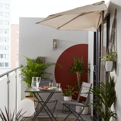 GoodHome Saba bord 70 x 70 x 70 cm i antracit