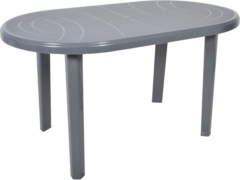 Jantar ovalt havebord 135 x 80 cm gråt