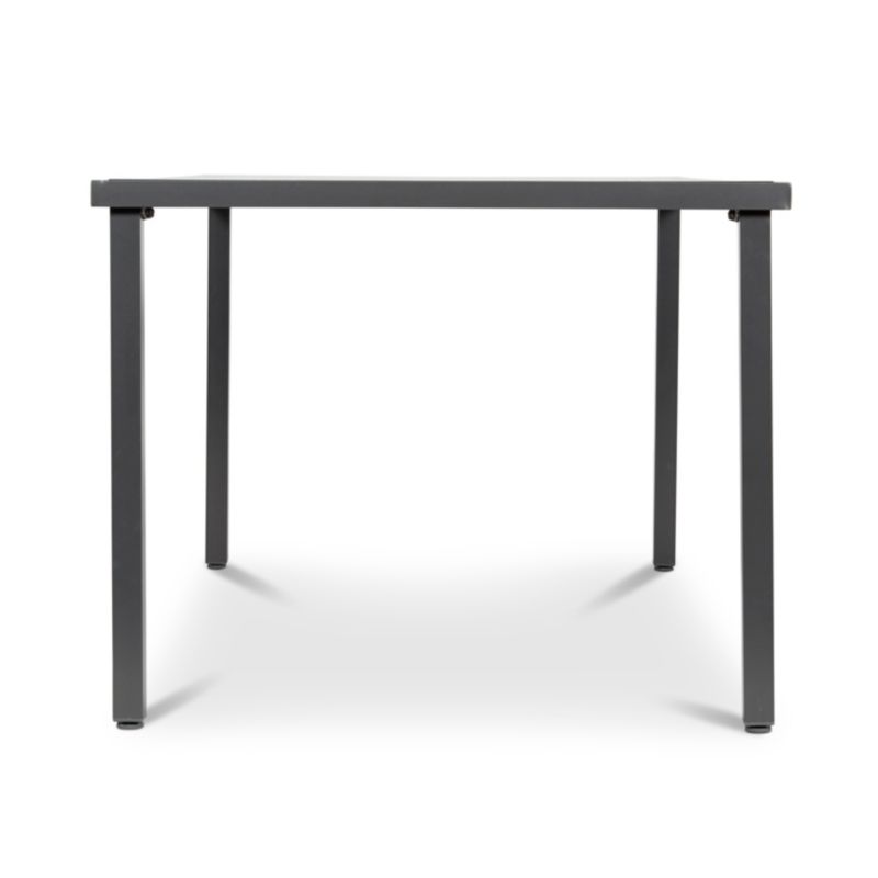 Dallas metalbord 150 x 90 cm med glasplade i grå