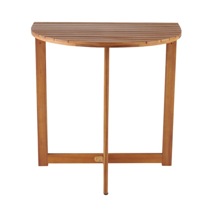 Halvrundt bord GoodHome Virginia 70 cm