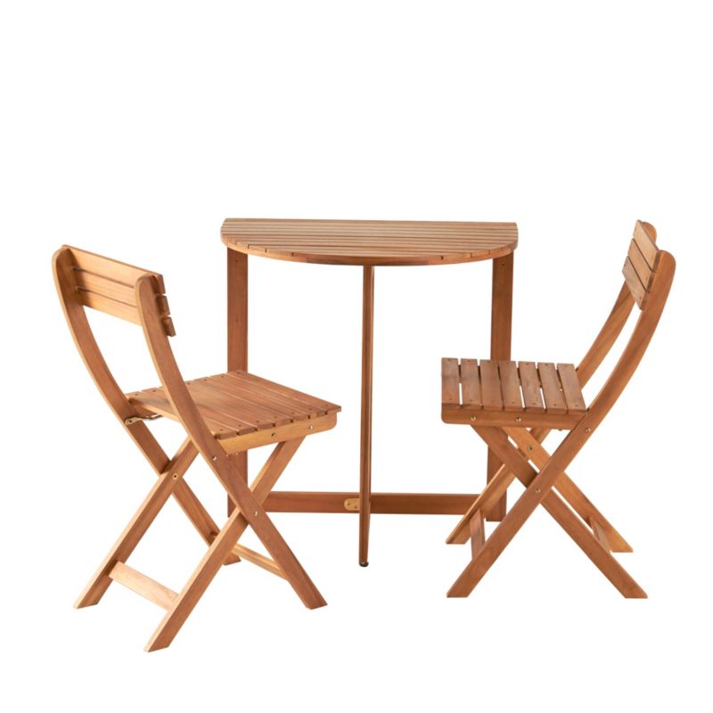 Halvrundt bord GoodHome Virginia 70 cm