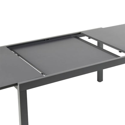 Udtrækkeligt GoodHome Baradal havebord i aluminium