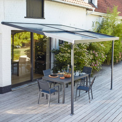 Udtrækkeligt GoodHome Baradal havebord i aluminium
