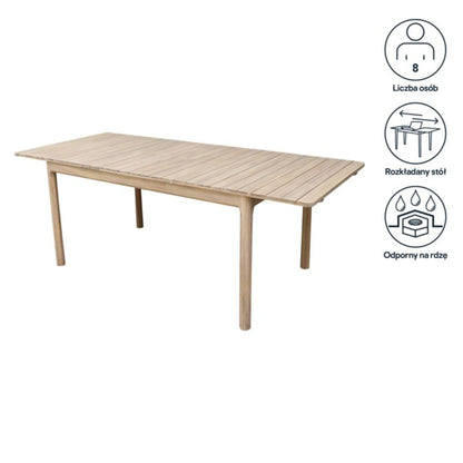 Sammenklappeligt bord GoodHome Riveo 150/210 x 90 x 75 cm