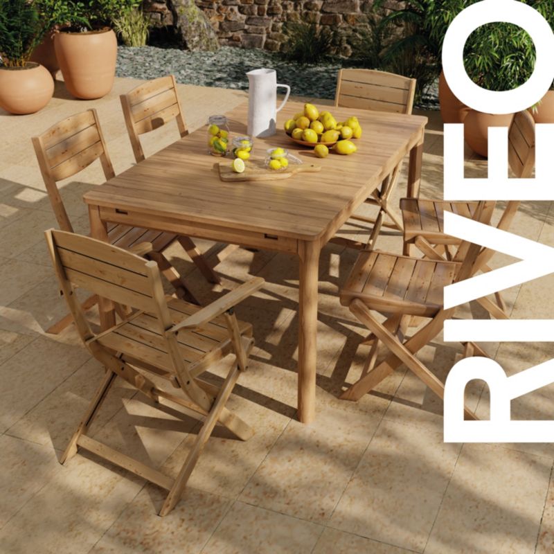 Sammenklappeligt bord GoodHome Riveo 150/210 x 90 x 75 cm