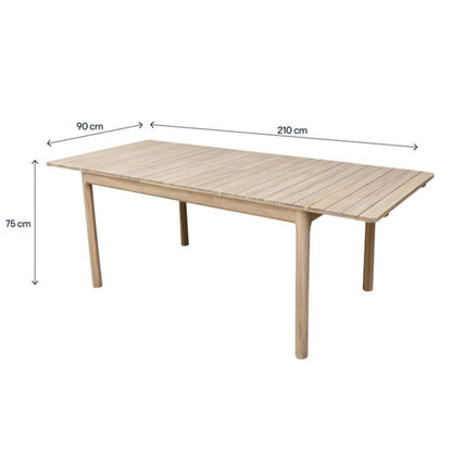 Sammenklappeligt bord GoodHome Riveo 150/210 x 90 x 75 cm