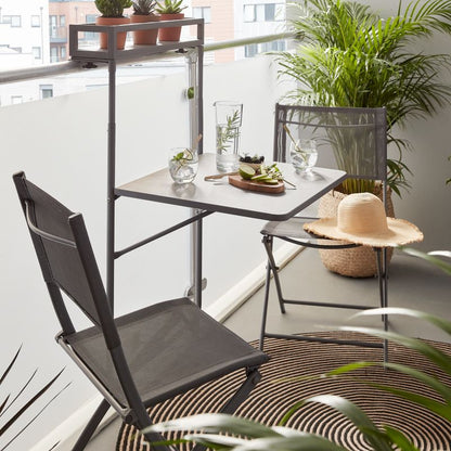 GoodHome Saba balkonbord i grå