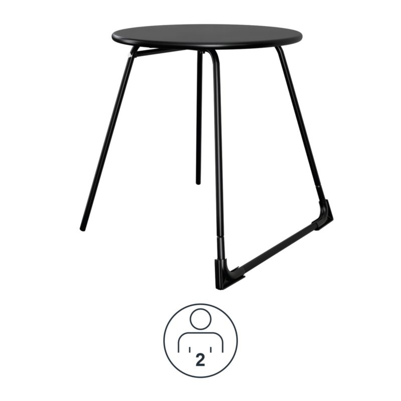 Blooma Morillo bord 50 cm mat-sort