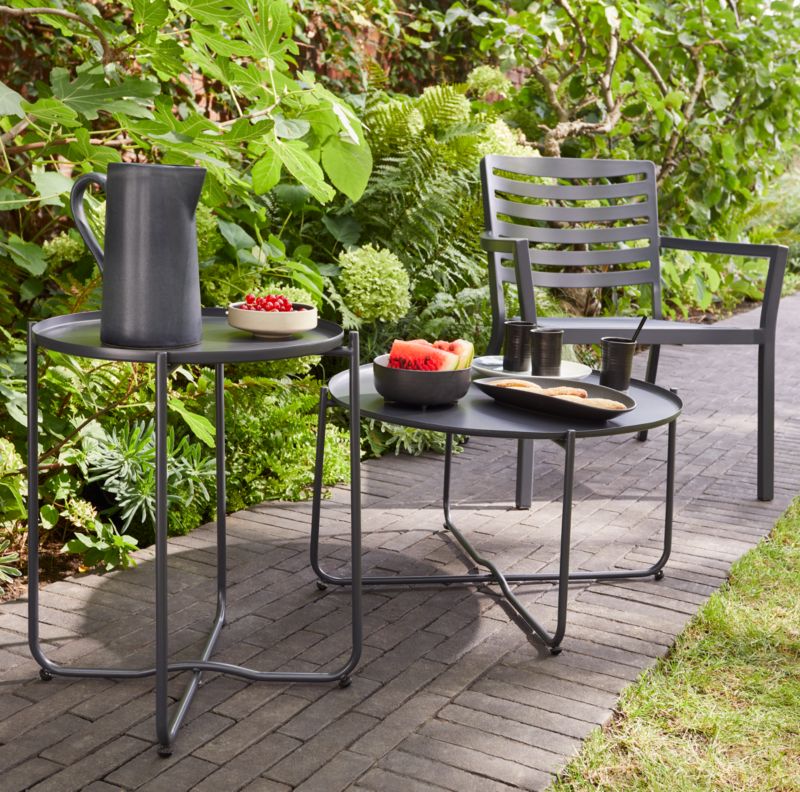 GoodHome Nova sofabord 46 cm antracit