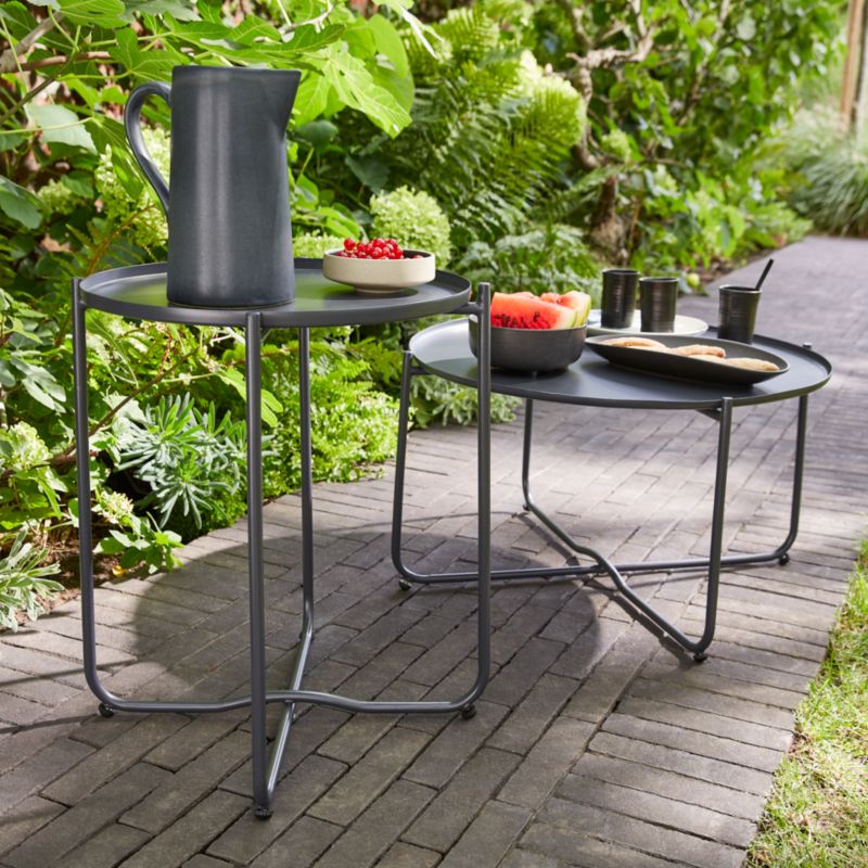 GoodHome Nova sofabord 46 cm antracit