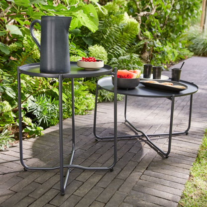 GoodHome Nova sofabord 65 cm antracit