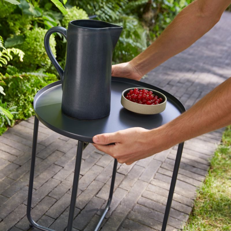 GoodHome Nova sofabord 65 cm antracit
