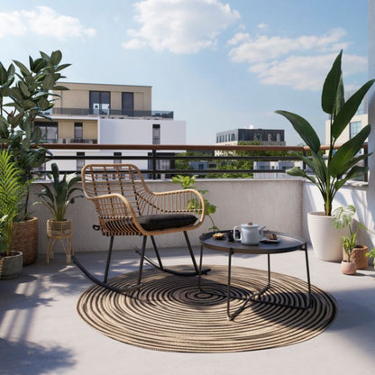 GoodHome Nova sofabord 65 cm antracit