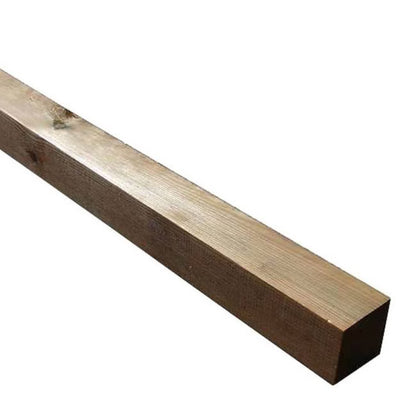 Stolpe Fyrretræ 7x7x180 cm Brun