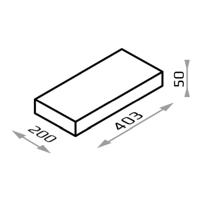 Stolpeafdækning Tora 40,3x20x5 cm Marengo