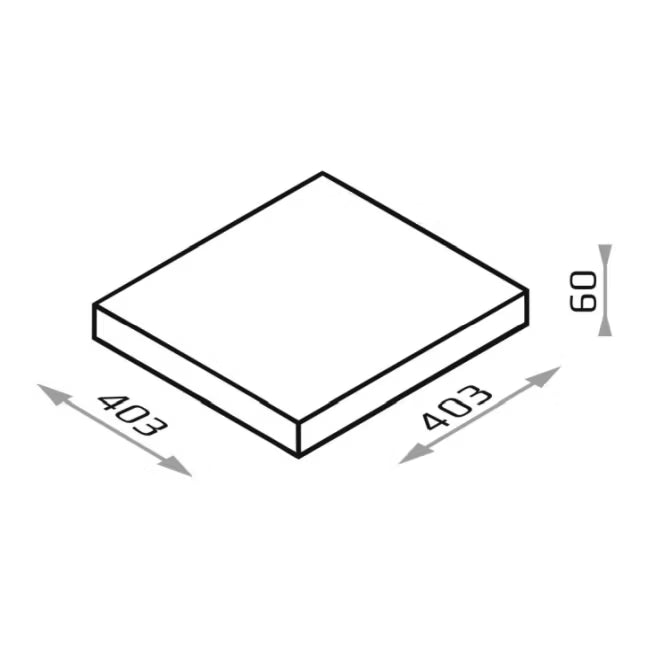 Stolpeafdækning Tora 40,3x40,3 cm Pyrit Beton