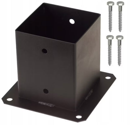 Stolpebærer 120x120 mm Sort Stål
