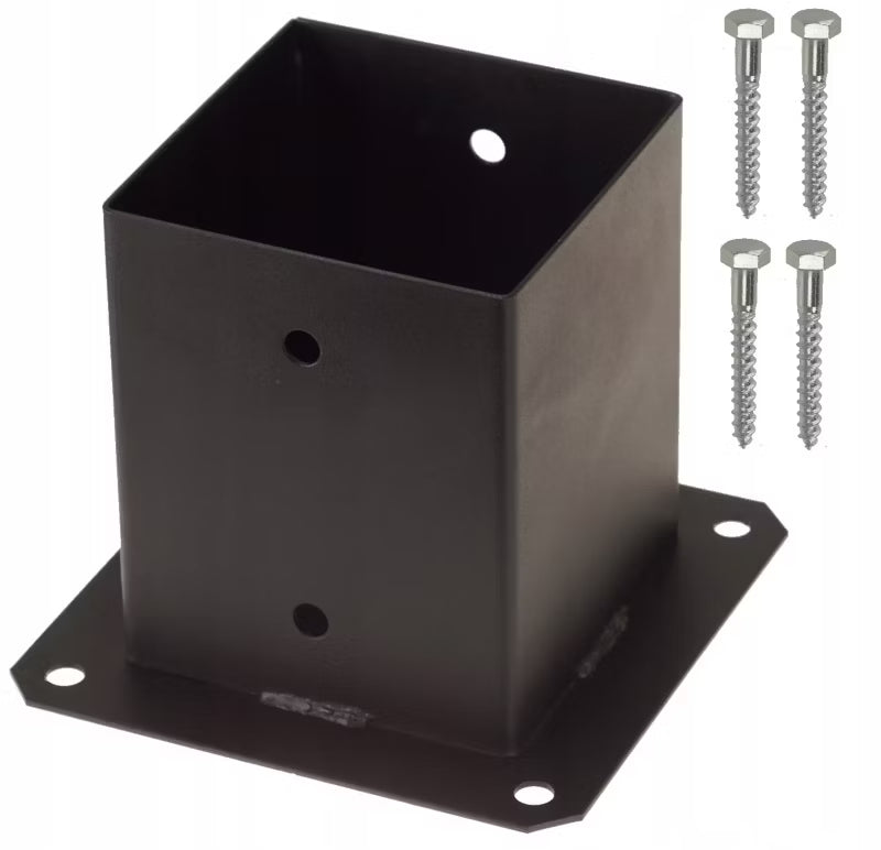 Stolpebærer 120x120 mm Sort Stål