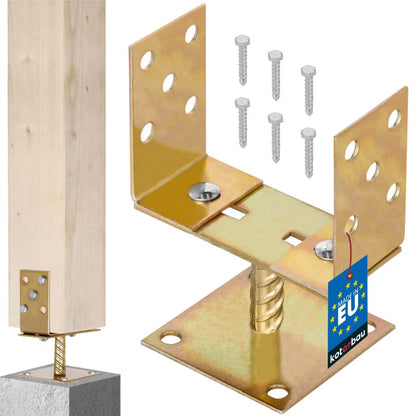 Stolpebærer Justerbar 0-160 mm Sort