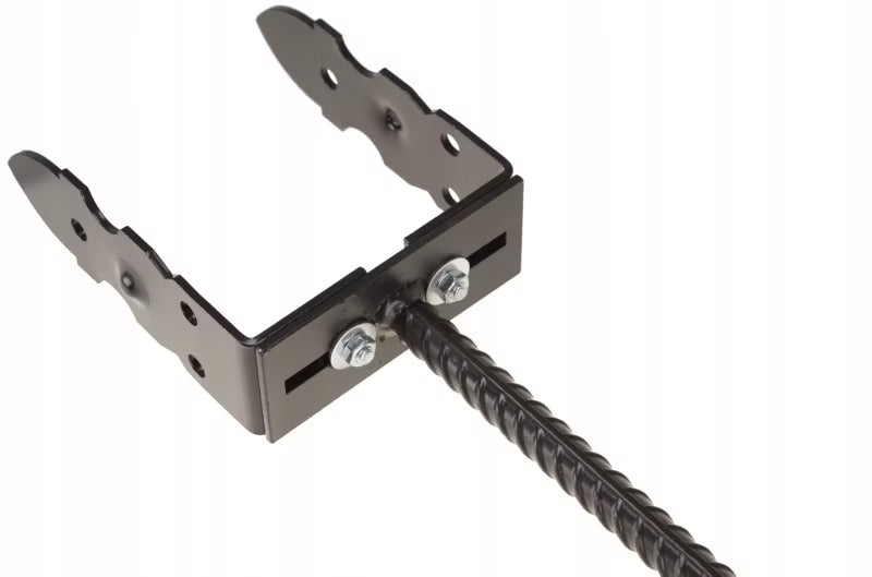 Stolpebærer Justerbar 0-180 mm Sort Stål