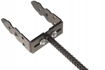Stolpebærer Justerbar 0-210 mm Sort med Spyd 50 cm