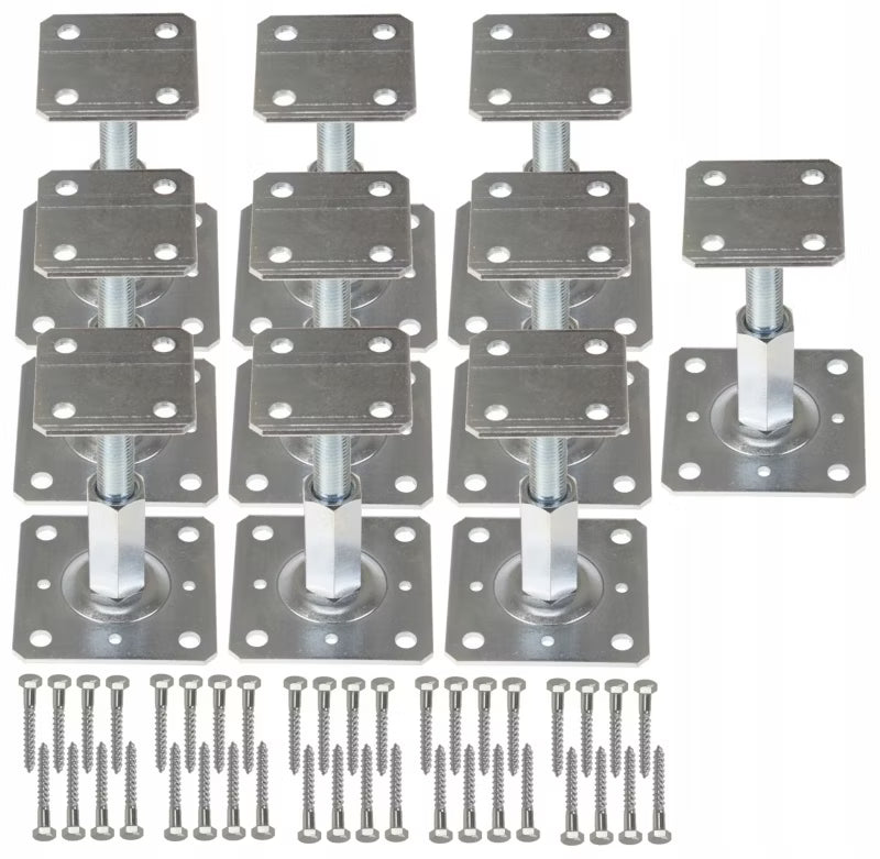 Stolpebærer Justerbar 110x80 mm 10 Stk. 5907900009599