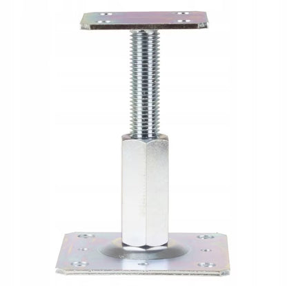 Stolpebærer Justerbar 110x80 mm Galvaniseret Stål 6 Stk.