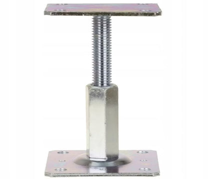 Stolpebærer Justerbar 11x11 cm Galvaniseret Stål 2 Stk