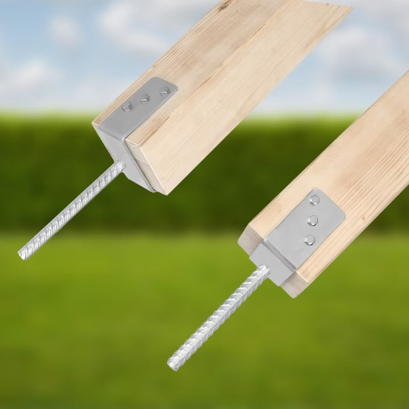 Stolpebærer til Nedstøbning 50 mm 4 Stk. Varmgalvaniseret
