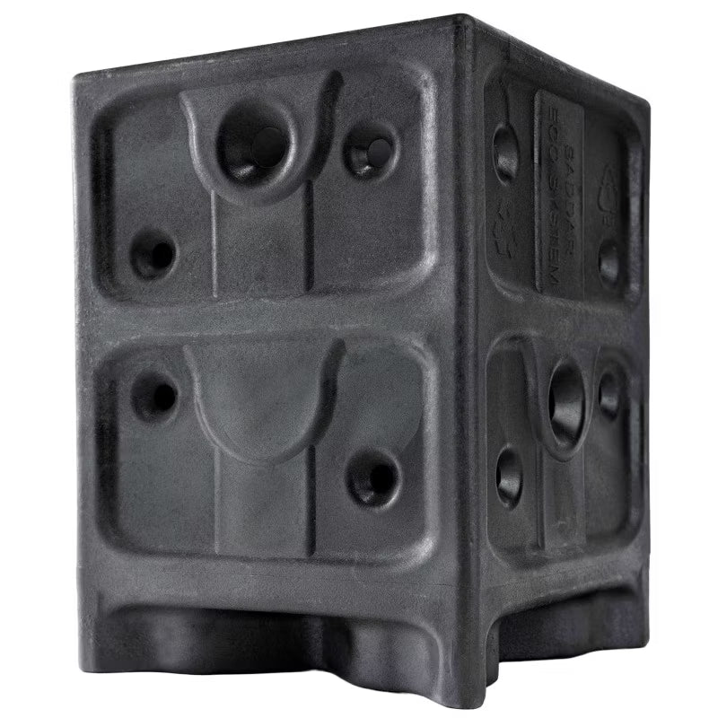 Stolpebærer PSK 14,1x14,1x21 cm Sort