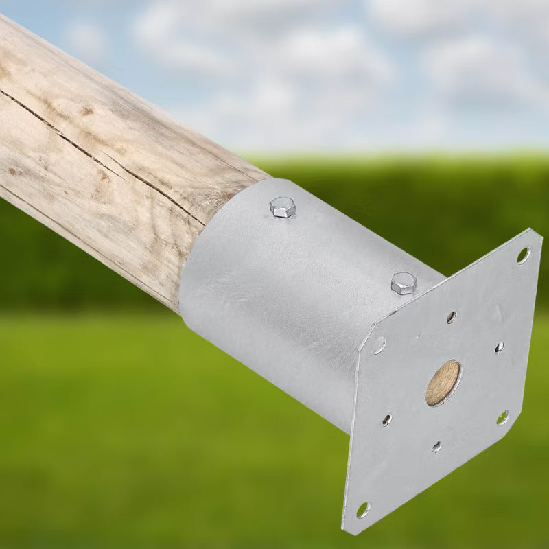 Stolpebærer Rund Ø100 mm Galvaniseret Stål