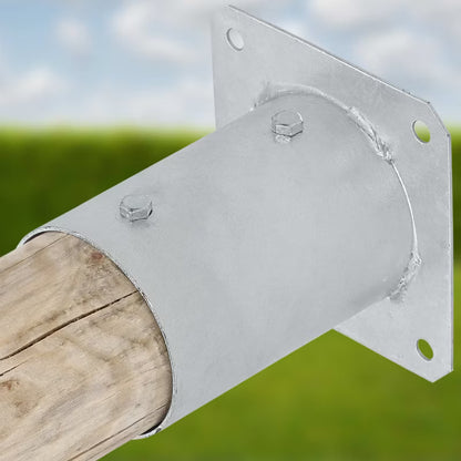 Stolpebærer Rund Ø100 mm Galvaniseret Stål