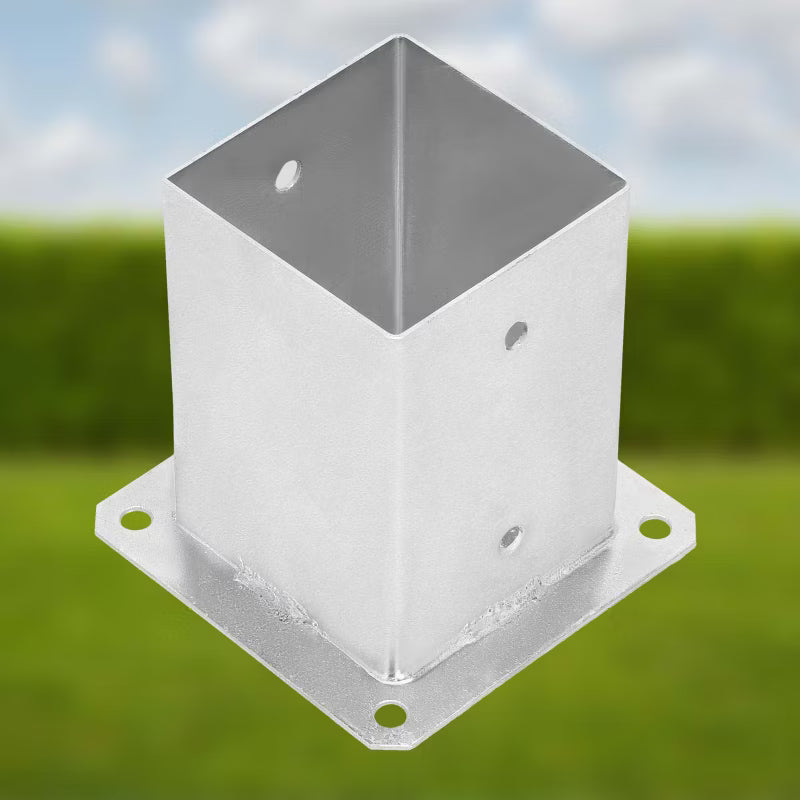 Stolpebærer Skruemonteret 100x100 mm Galvaniseret Stål