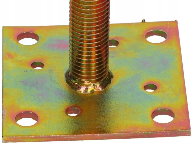 Stolpebærer U Justerbar 130-160 mm Sort Stål