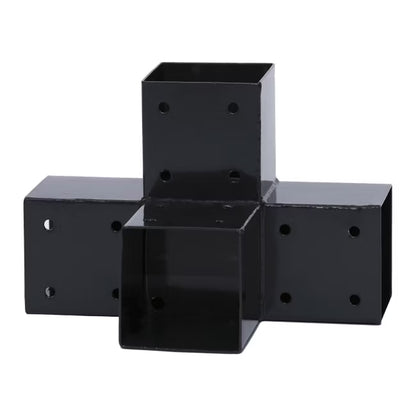 Stolpebeslag Leie 7x7 cm Grå Stål
