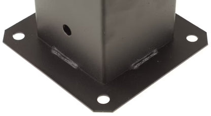 Stolpefod 100x100 mm Sort Stål