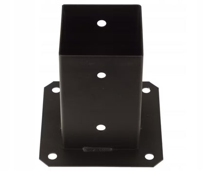 Stolpefod 100x100 mm Sort Stål