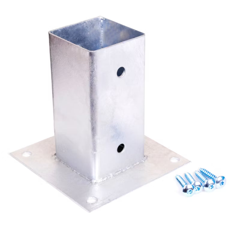 Stolpefod 70x70 mm Galvaniseret Stål