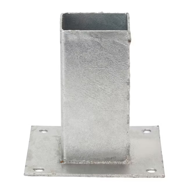 Stolpefod 70x70 mm Galvaniseret Stål