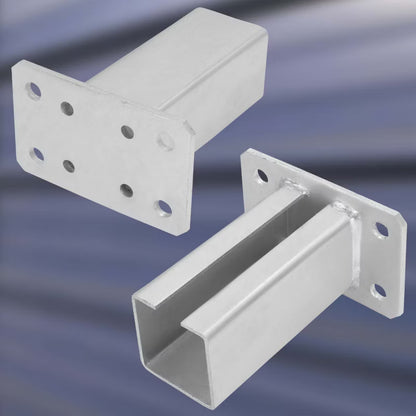 Stolpefod 70x70 mm Varmgalvaniseret Stål | 5904994076735