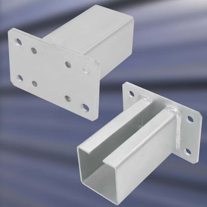 Stolpefod 80x80 mm Varmgalvaniseret Stål